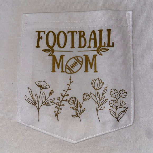 Football Mom Pocket Tee - Picture 2 of 3